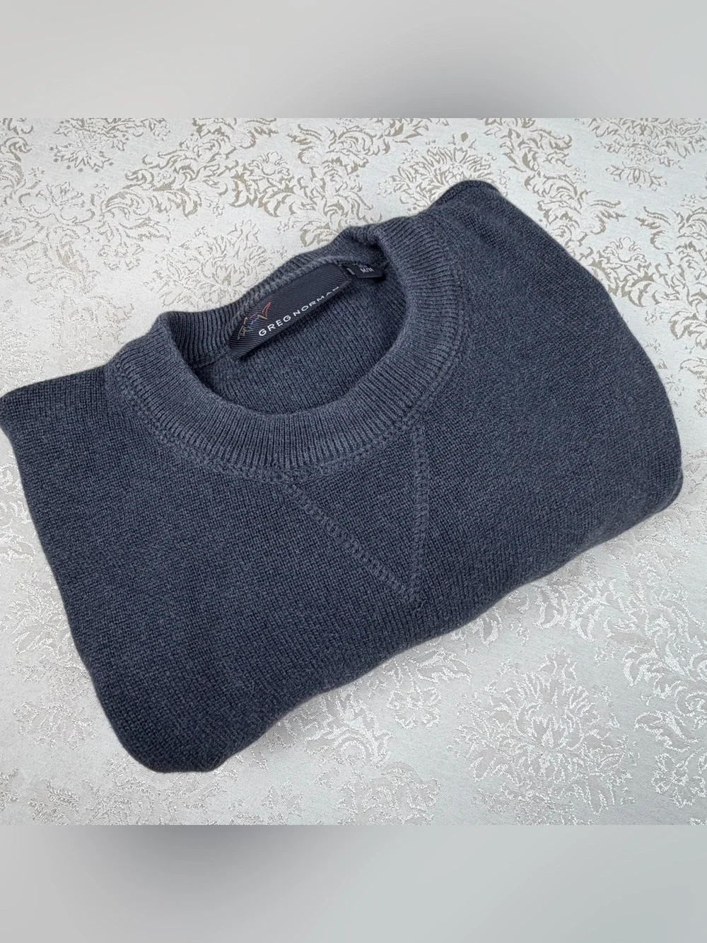 Greg Norman Collection Men's Dark Charcoal Crewneck Sweater